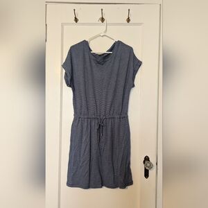 NWOT Hilary Radley blue striped athletic dress
